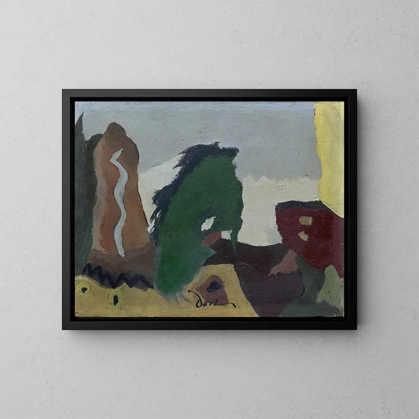 Ved søbredden - Arthur Dove — indrammet kunstværk på væggen