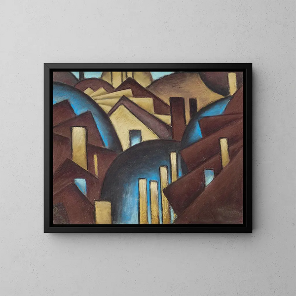 Natur symboliseret nr. 1: Tag - Arthur Dove — indrammet kunstværk på væggen