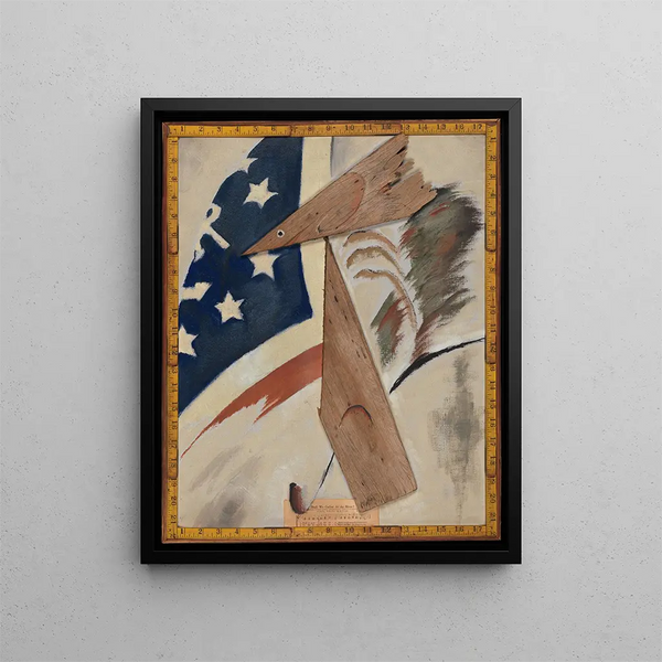 Portrait af Ralph Dusenberry - Arthur Dove — indrammet kunstværk på væggen
