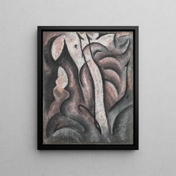 Musikalsk sentimentaltablad - Arthur Dove — indrammet kunstværk på væggen