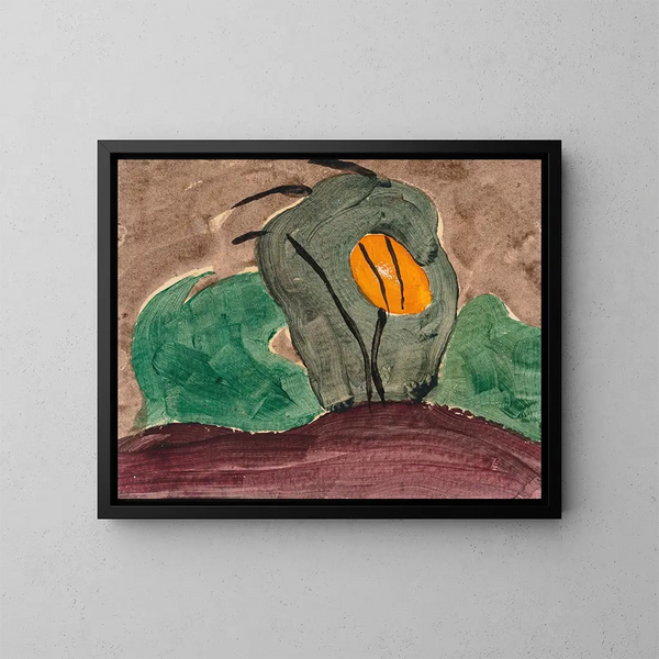 Sol gennem træet II - Arthur Dove — indrammet kunstværk på væggen