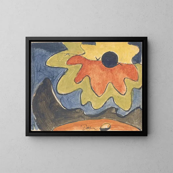 Lever de soleil à Northport Harbor - Arthur Dove — indrammet kunstværk på væggen