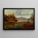 Efterårsslutning, Langsø, Hamilton Co, New York, Adirondacks - Arthur Fitzwilliam Tait — indrammet kunstværk på væggen