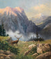 Un Eight-Pointer dans les montagnes - Arthur Graf Polzer-Hoditz — visning af kunstværket