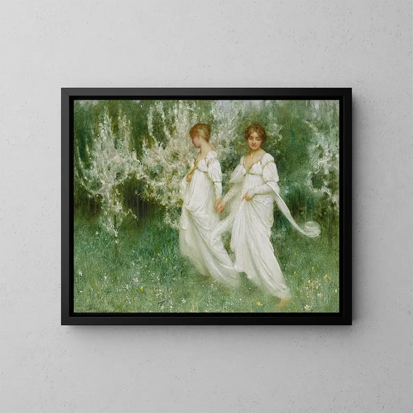 Innocence - Arthur Hacker — indrammet kunstværk på væggen
