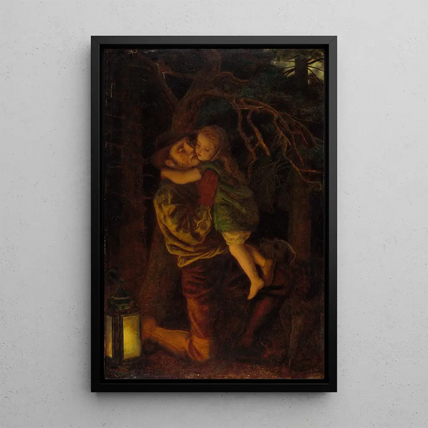 L'enfant perdu - Arthur Hughes — indrammet kunstværk på væggen