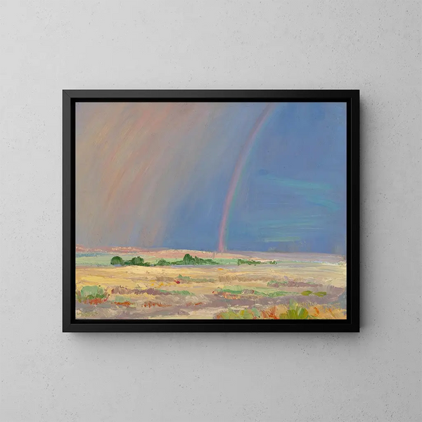 Fire miles sydøst for Roswell, New Mexico - Arthur J Hammond — indrammet kunstværk på væggen