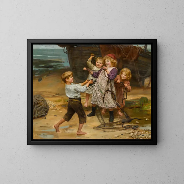 La prise du jour - Arthur John Elsley — indrammet kunstværk på væggen