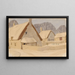 Cottages sous la neige - Arthur Joseph Gaskin — indrammet kunstværk på væggen