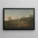 Vue lointaine du village et de l'église de Hythe, Kent - Arthur Nelson — indrammet kunstværk på væggen