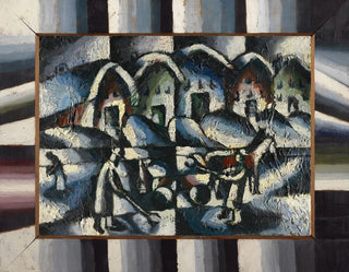 Pelleteurs de neige - Arthur Segal — visning af kunstværket