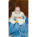 Portrait orange, blå og hvid af Keith - Arthur Streeton — visning af kunstværket