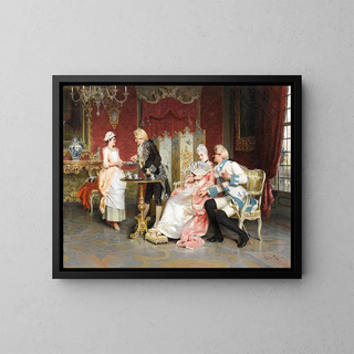 Thé de l'après-midi - Arturo Ricci — indrammet kunstværk på væggen