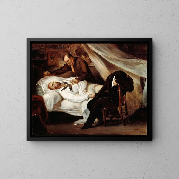 La Mort de Gricault - Ary Scheffer — indrammet kunstværk på væggen