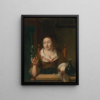 Ary de Vois - Young Woman Holding A Glass Of Wine.webp