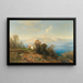 Vue de Capri - Ascan Lutteroth — indrammet kunstværk på væggen
