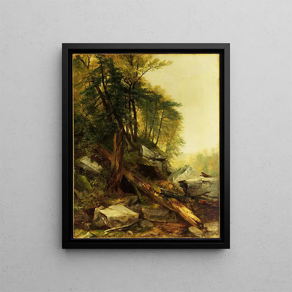 Landskab af Kaaterskill - Asher Brown Durand — indrammet kunstværk på væggen