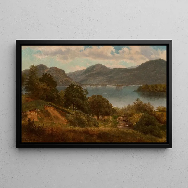 Lac George - Asher Brown Durand — indrammet kunstværk på væggen