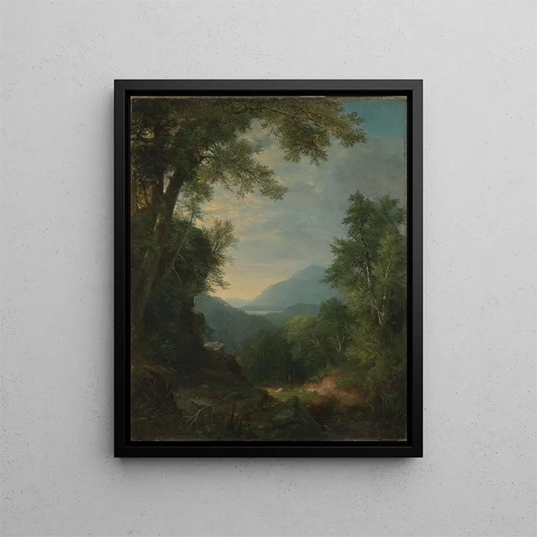 Landskabsmaleri - Asher Brown Durand — indrammet kunstværk på væggen