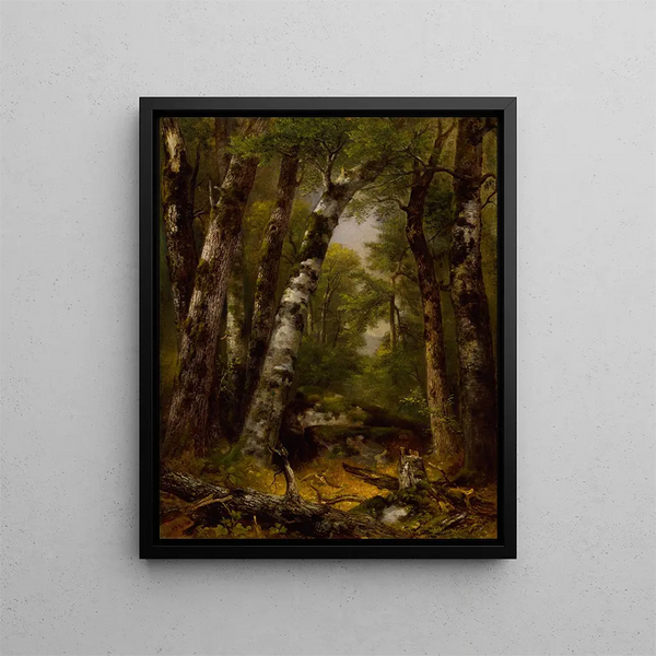 Woodland Glen - Asher Brown Durand — indrammet kunstværk på væggen
