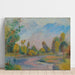 Reproduktion af maleriet ved floden - Pierre-Auguste Renoir