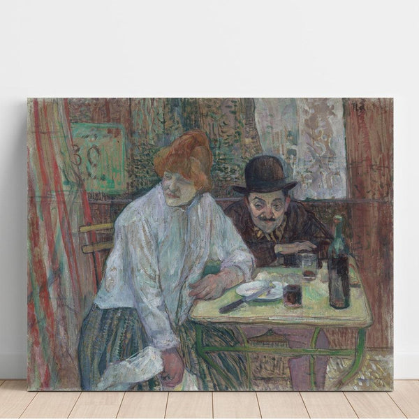 Reproduktion af maleriet Ved Café La Mie - Henri de Toulouse-Lautrec