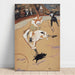 Reproduktion af maleriet af Henri de Toulouse-Lautrec's Maleri "Au Cirque Fernando med en lille gris"