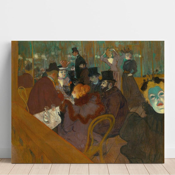 Reproduktion af maleriet ved Moulin Rouge - Henri de Toulouse-Lautrec