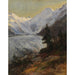 Reproduktion af maleriet ved Morteratsch-gletsjeren - Edward Theodore Compton