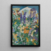 Reproduktion af maleriet af blomster på bjerget - August Babberger