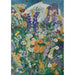 Reproduktion af maleriet af blomster på bjerget - August Babberger
