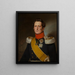 Portrait af storhertug Leopold af Baden - August Boötz — indrammet kunstværk på væggen
