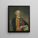 Johan Arnold Zoutman 1724-93 Viceadmiral - August Christian Hauck — indrammet kunstværk på væggen