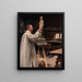 Anders Zorn i sit atelier - August Hagborg — indrammet kunstværk på væggen
