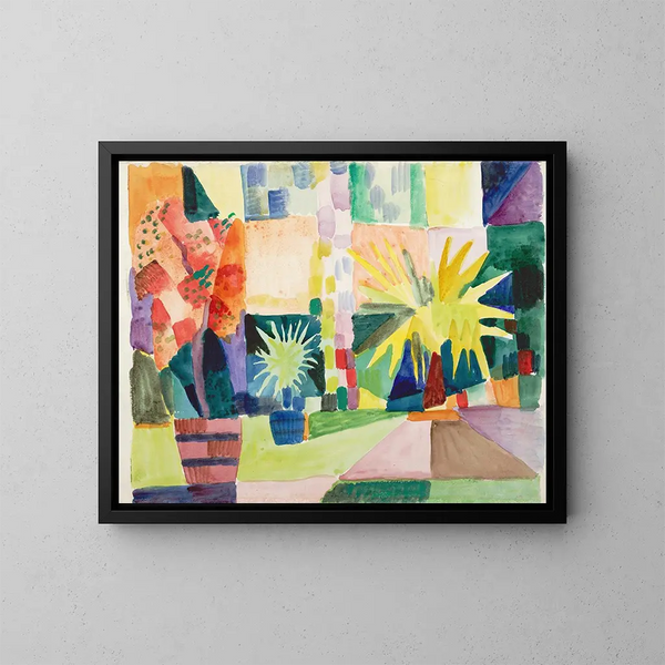 Arden sur le lac de Thoune - August Macke — indrammet kunstværk på væggen