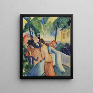 August Macke - Begrssung Thunersee.webp