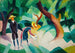 Børn med et ged - August Macke — visning af kunstværket
