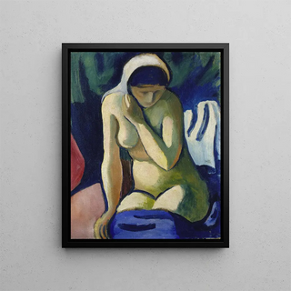 August Macke - Naked Girl with Headscarf.webp