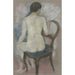 Nu sur chaise - August Macke — visning af kunstværket