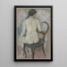Nu sur chaise - August Macke — indrammet kunstværk på væggen