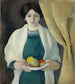 Portrait med æbler - August Macke — visning af kunstværket