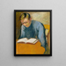 Portrait af Helmuth Macke - August Macke — indrammet kunstværk på væggen