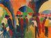 Under buerne i Thun, et promenade-mønster - August Macke — visning af kunstværket