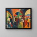 Under buerne i Thun, et promenade-mønster - August Macke — indrammet kunstværk på væggen