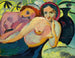 To piger i en orientalsk stil - August Macke — visning af kunstværket