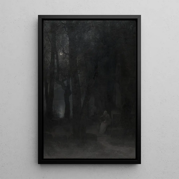 Reproduktion af maleriet Le Bonheur de Frithiof - August Malmström
