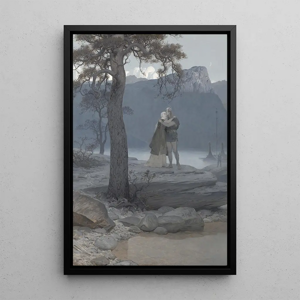 L'Adieu - August Malmström — indrammet kunstværk på væggen
