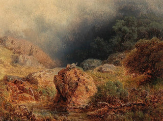 August Piepenhagen - Nahendes Unwetter in den Bergen.webp