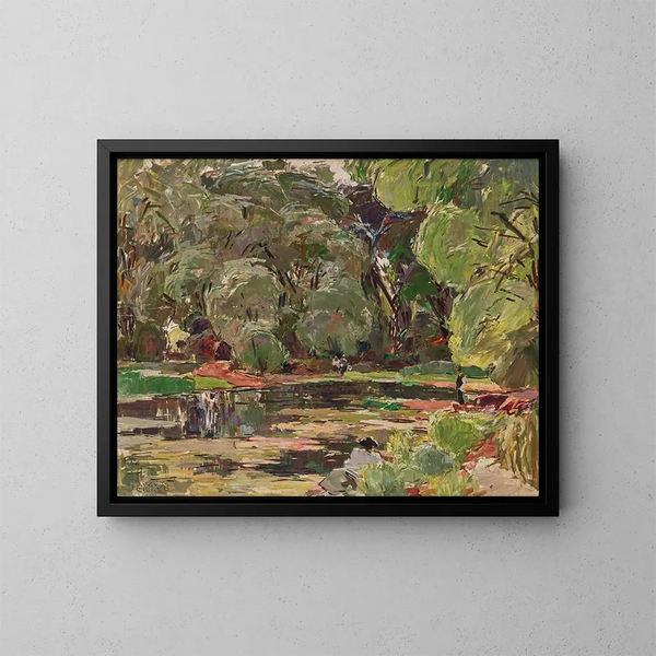 Motif du Prater - August Rieger — indrammet kunstværk på væggen