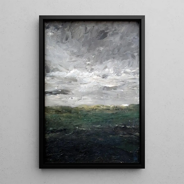 Reproduktion af maleriet Studie af landskab, landskabet - August Strindberg